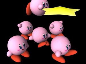kirby character 3d 3ds