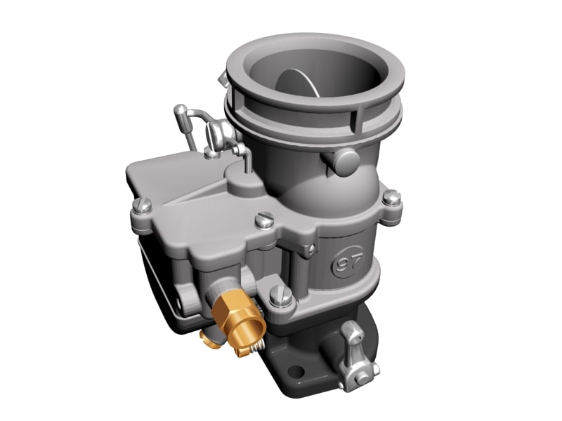 stromberg 97 carburetor 3d model