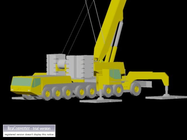 mobile crane demag ac500 3d model