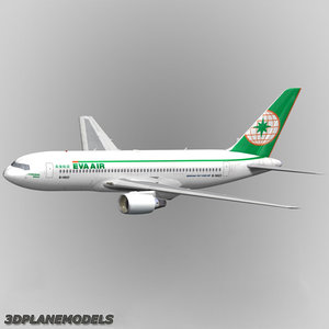 b767-200 eva air 767-200 3d model