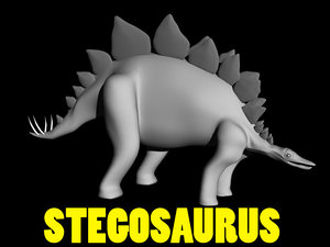 stegosaurus apatosaurus triceratops obj