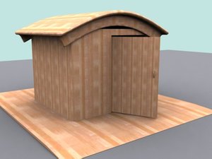 horse stable 3d model