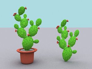 3dsmax opuntia cactus