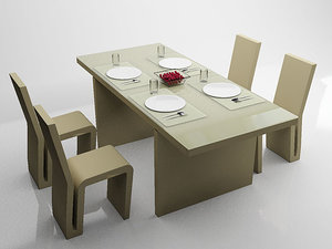 frank gehry dining table 3d model