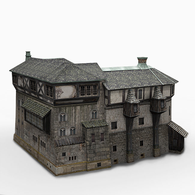 old imedieval house 3di model