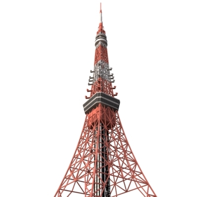 tokyo tower 3d model