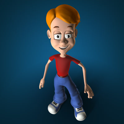 boy cartoon c4d