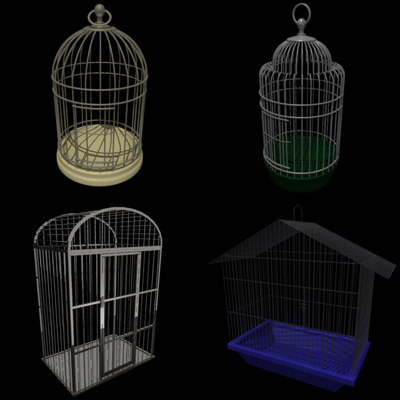 3d birdcage models