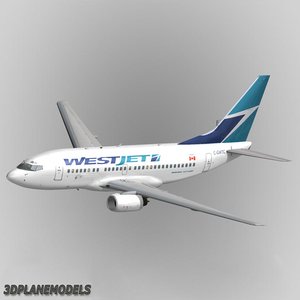 3d b737-600 westjet