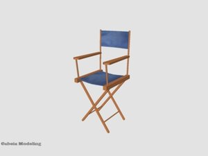 free directors chair 3d model