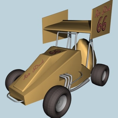 3d speedway sprint car model