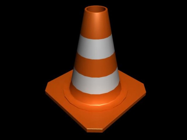 3d model traffic cone.
