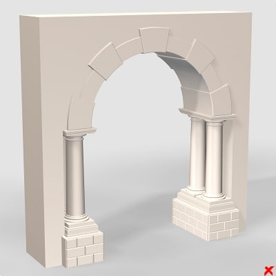 3d arch. 3ds Max модель арки. Тройная арка. Макет арки. Моделирование арка.