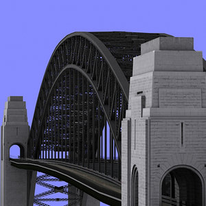 3d max sydney harbour bridge