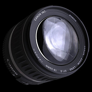 3d canon 18-55mm lens cameras