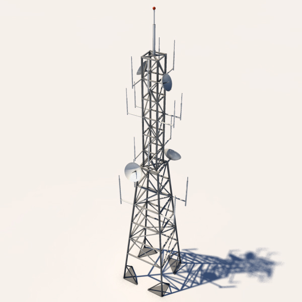 3d radio tower