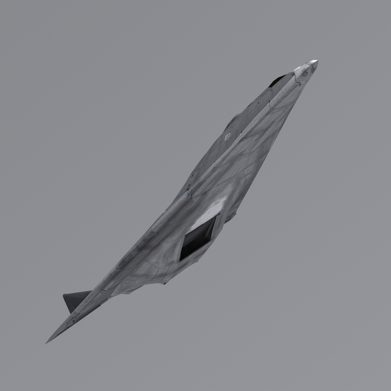 3d hypersonic aurora spyplane model