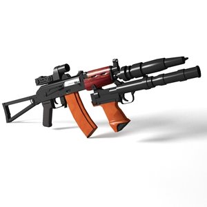 maya aks-74u spetsnaz assault rifle