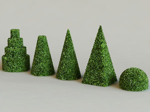3d model hedge bush