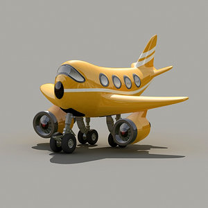 design fun plane 3d model