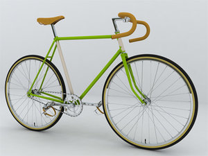 3d model vintage bicycle