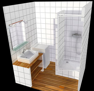 bathroom salle bain 3d model