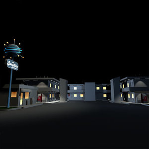3d satellite motel 01 billboard