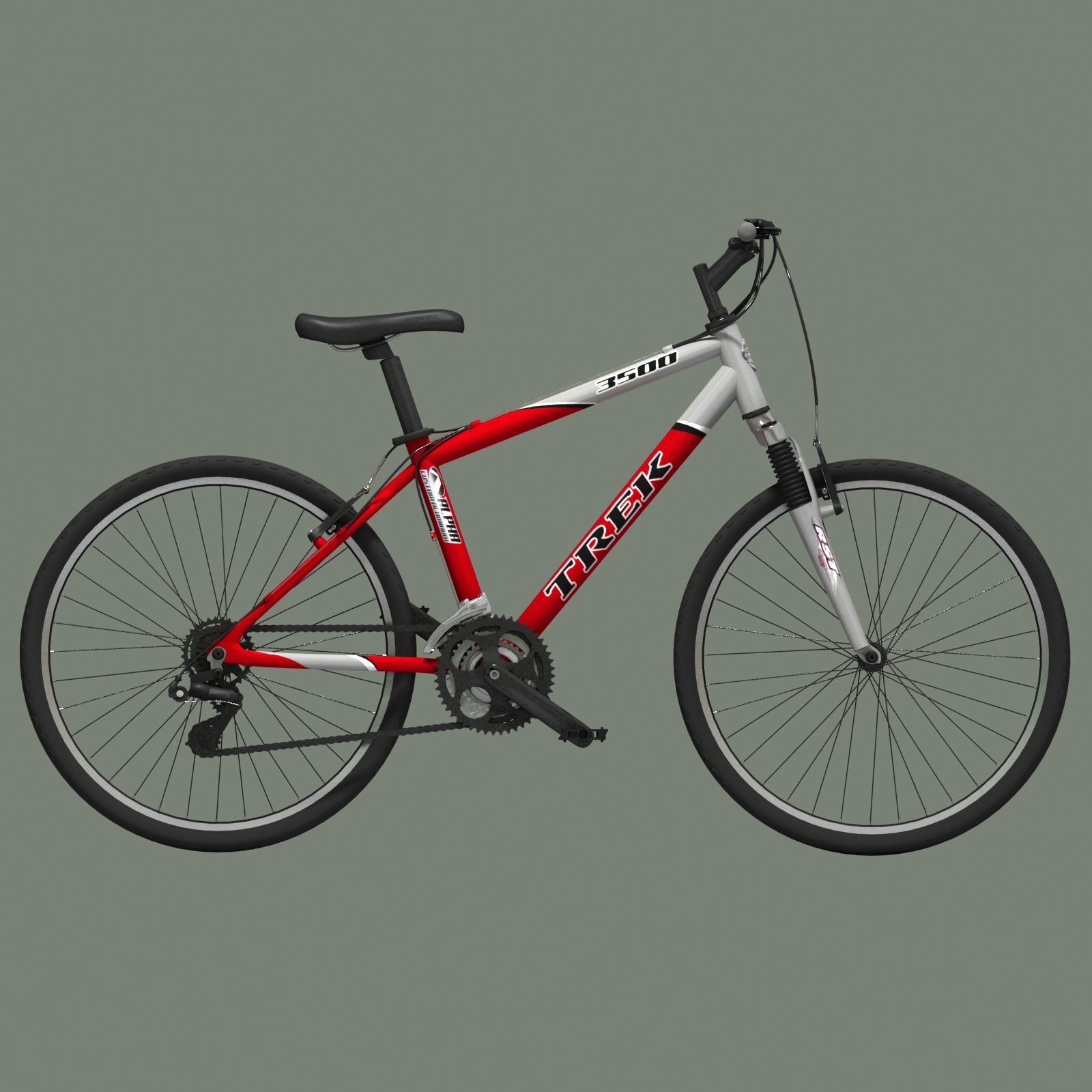 trek 3500自行车3d模型