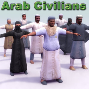 arab character 3d model