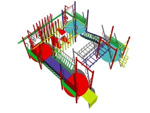 3d model of play playground