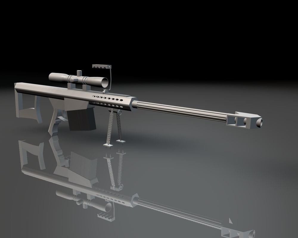 rifles 50 caliber c4d