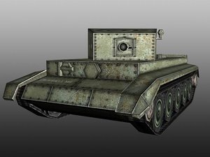 3d model tank real time