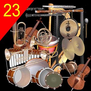 3d model orchestra drum