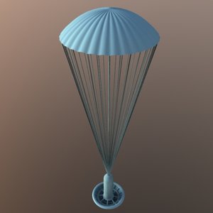 paraglider parachute obj