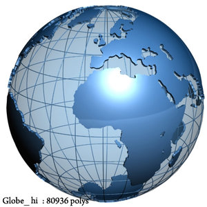 3ds globe
