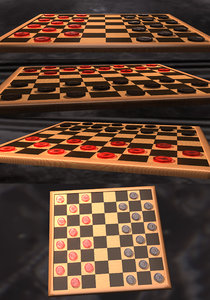 3d checkers set