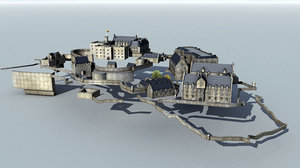 edinburgh castle 3d model