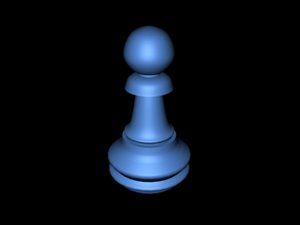 3d model chess pawn