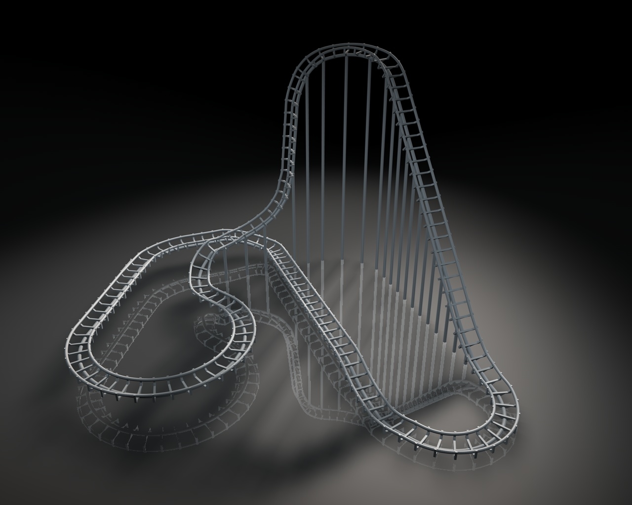 Free Roller Coasters 3d Model