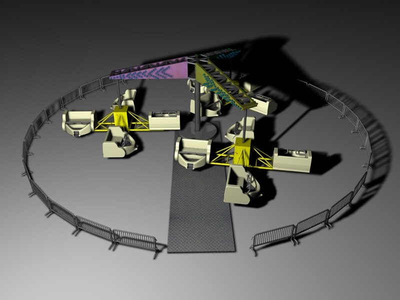 sizzler ride 3d model