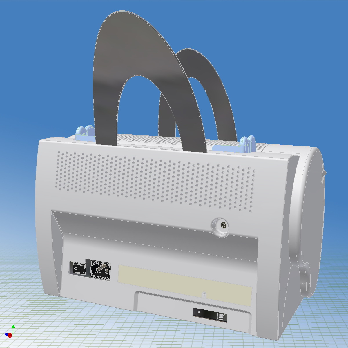 laser printer canon lbp-1120 3d model