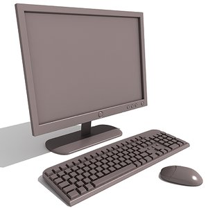 3ds max lcd monitor keyboard