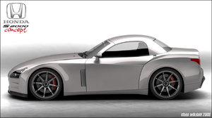 concept sports car 3d model