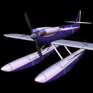 3d model of s6b plane pzs6b