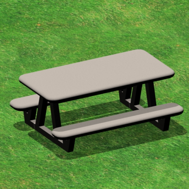 picnic table park bench 3ds