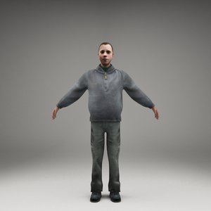 3ds max axyz characters human