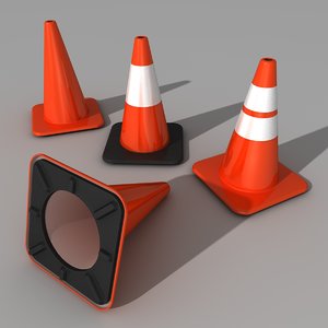 traffic cones 3ds