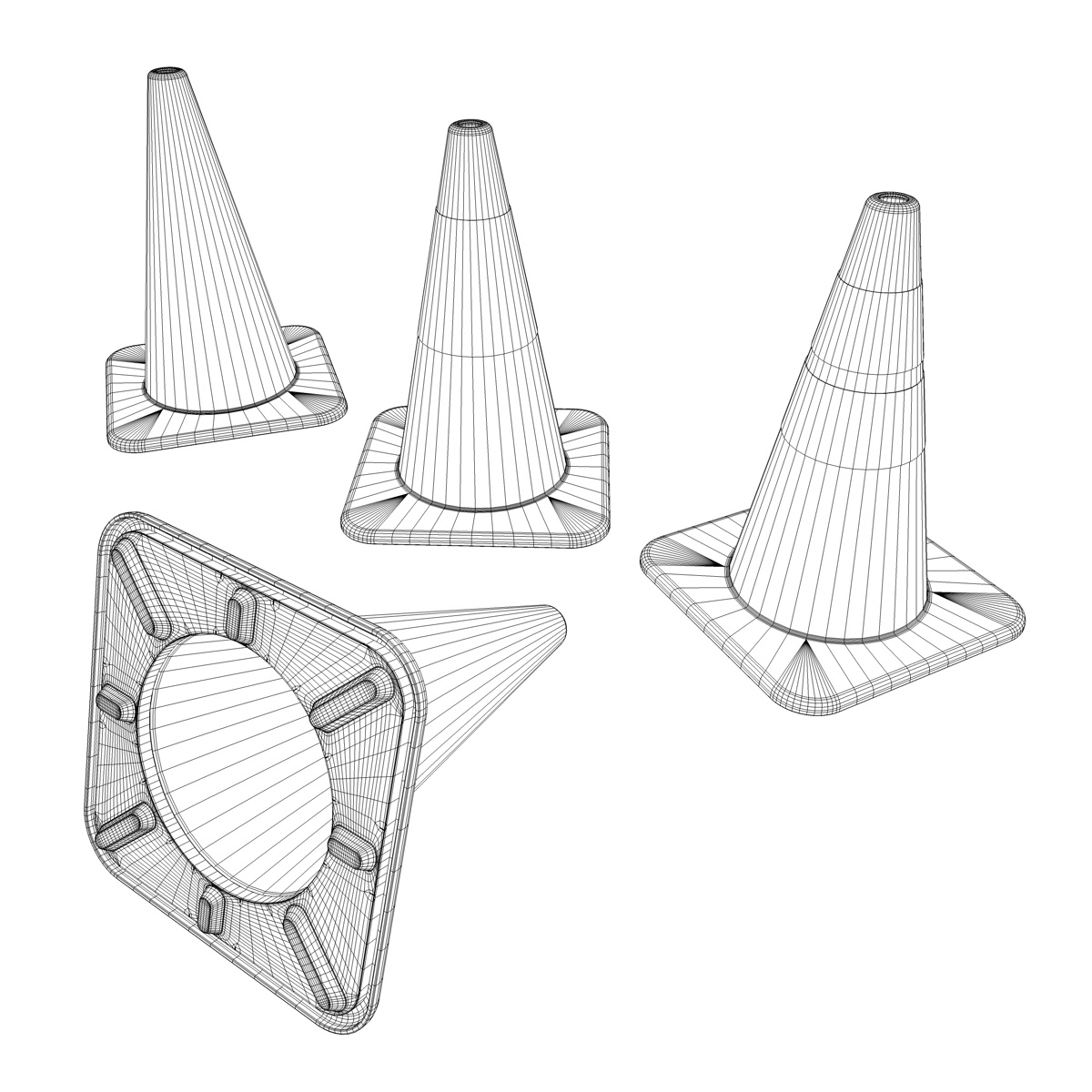 traffic cones 3ds