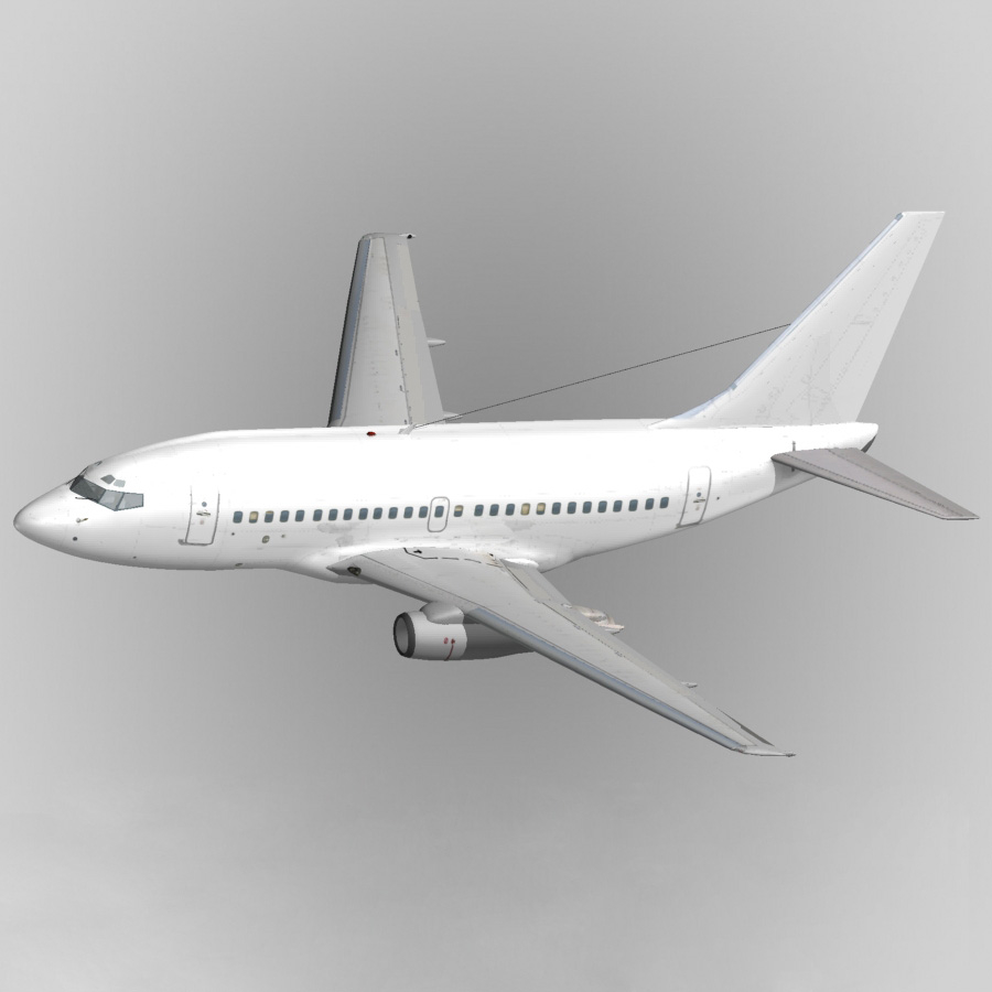 Modelo 3d Boeing 737 100 Generico Blanco Turbosquid 392635