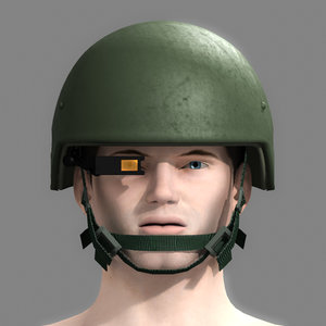 3ds max military helmet night vision